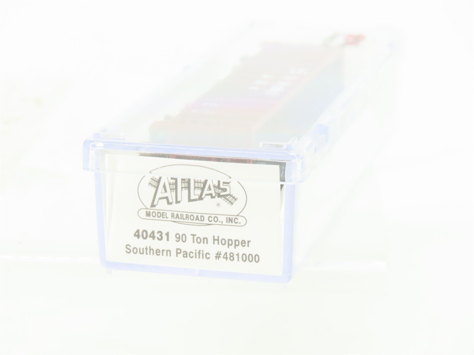 N Scale Atlas 40431 SP Southern Pacific Railroad 3-Bay Hopper #481000 w/ Load