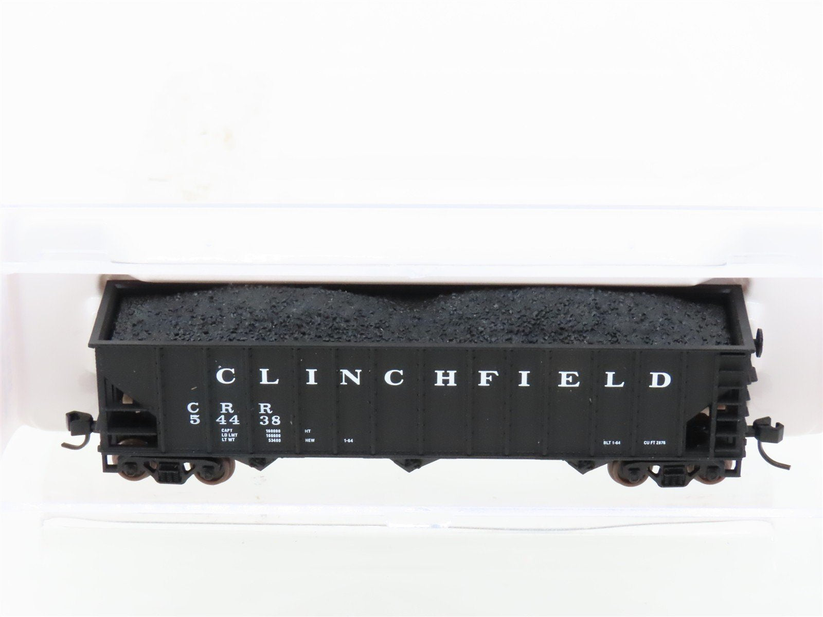 N Scale Atlas Trainman 40437A CRR Clinchfield 3-Bay Hopper #54438 w/ Load