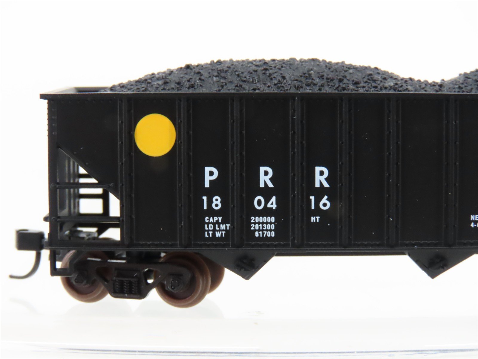 N Scale Atlas Trainman 40459 PRR Pennsylvania 3-Bay Hopper #180416 w/ Load