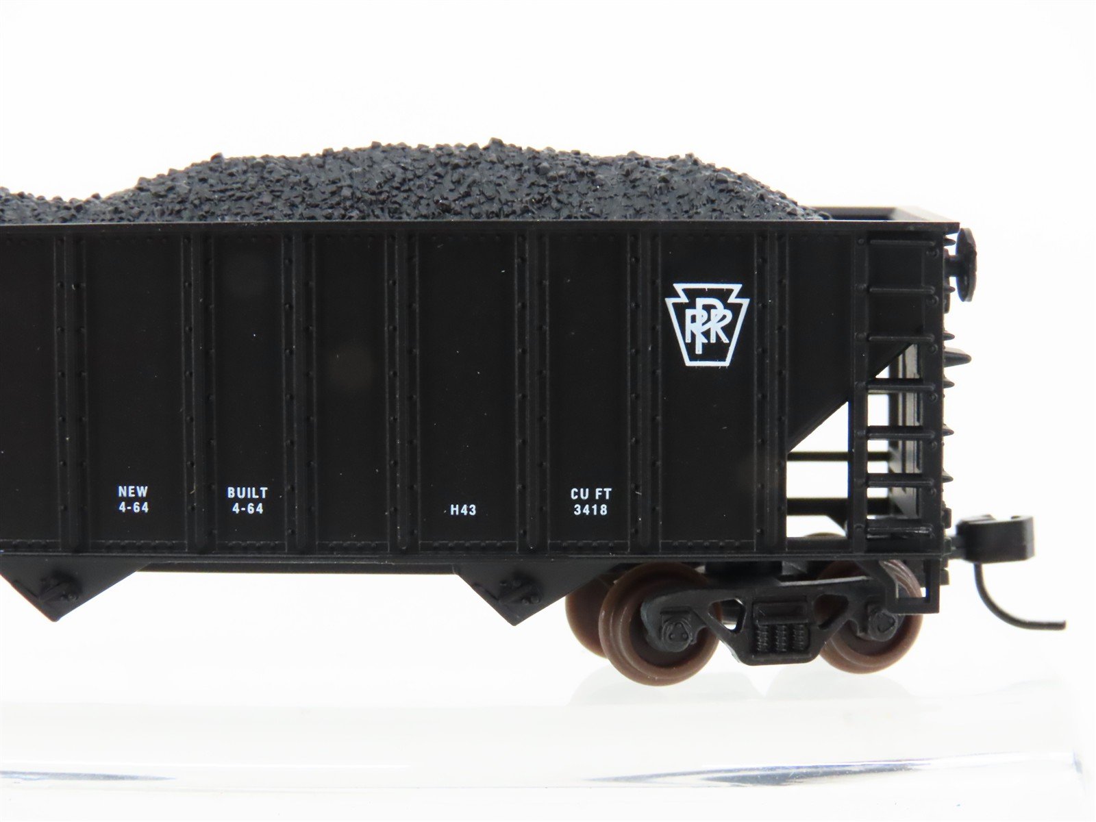 N Scale Atlas Trainman 40459 PRR Pennsylvania 3-Bay Hopper #180416 w/ Load