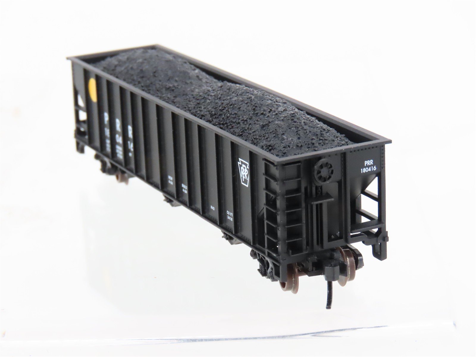 N Scale Atlas Trainman 40459 PRR Pennsylvania 3-Bay Hopper #180416 w/ Load