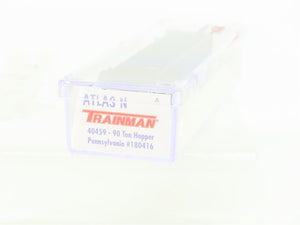N Scale Atlas Trainman 40459 PRR Pennsylvania 3-Bay Hopper #180416 w/ Load