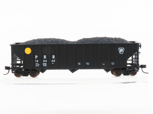 N Scale Atlas Trainman 40460 PRR Pennsylvania 3-Bay Open Hopper #180442 w/ Load