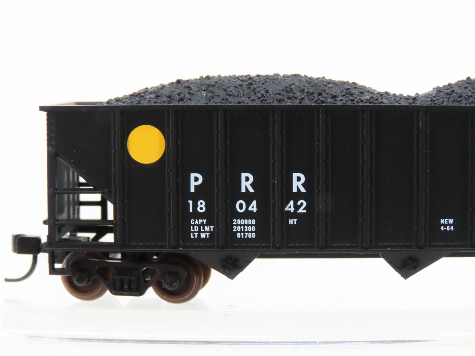 N Scale Atlas Trainman 40460 PRR Pennsylvania 3-Bay Open Hopper #180442 w/ Load