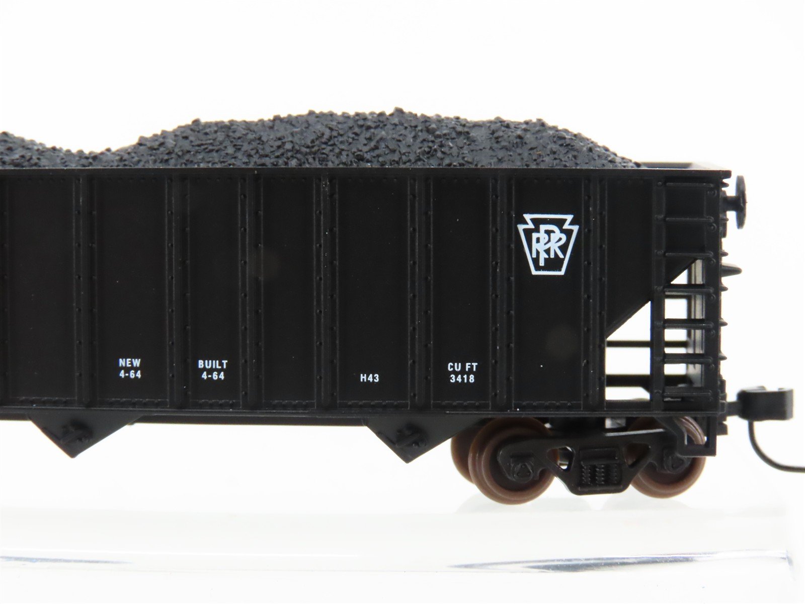 N Scale Atlas Trainman 40460 PRR Pennsylvania 3-Bay Open Hopper #180442 w/ Load