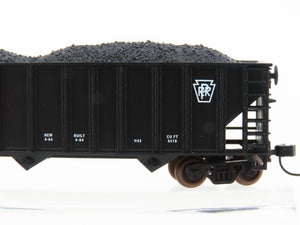 N Scale Atlas Trainman 40460 PRR Pennsylvania 3-Bay Open Hopper #180442 w/ Load