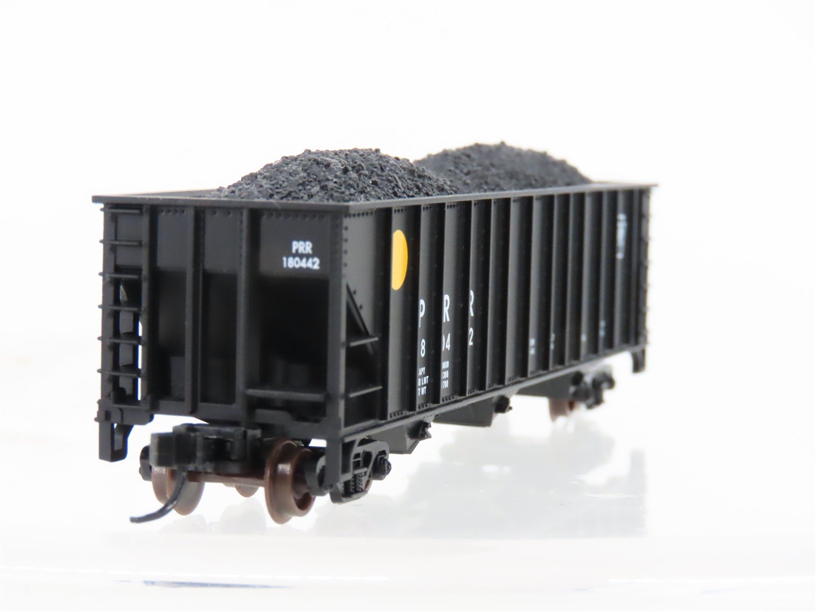 N Scale Atlas Trainman 40460 PRR Pennsylvania 3-Bay Open Hopper #180442 w/ Load