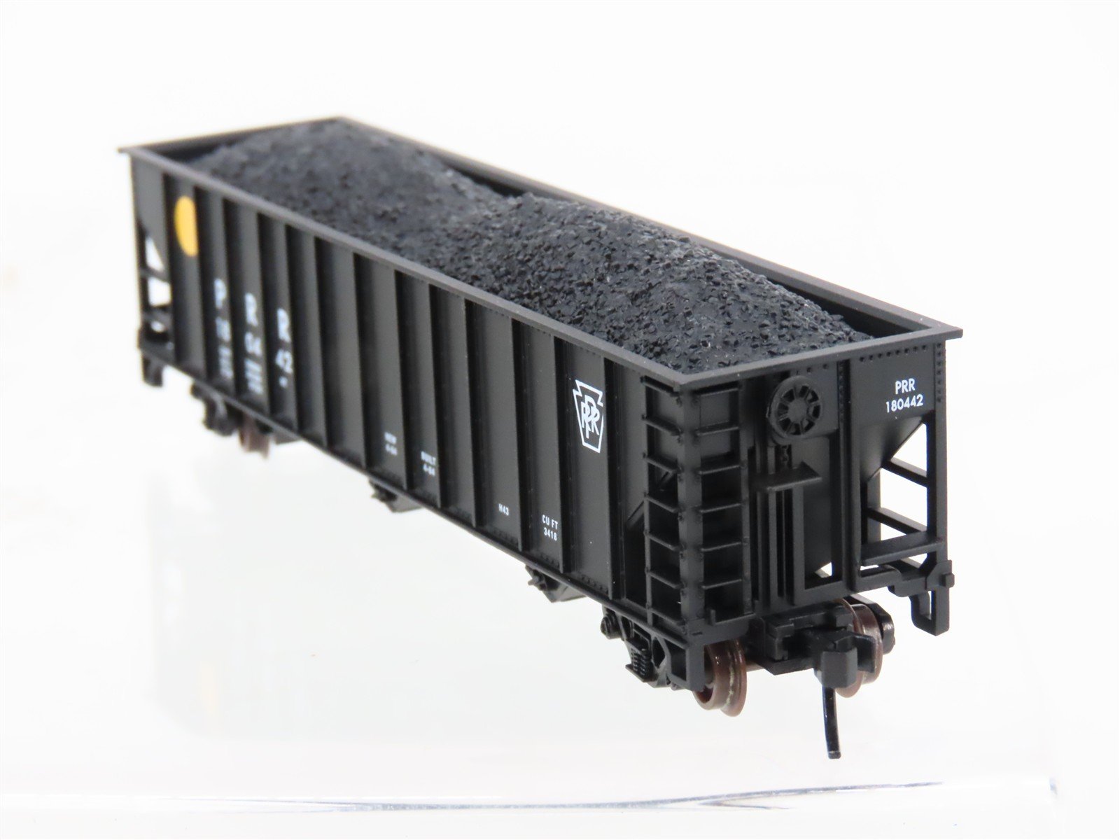 N Scale Atlas Trainman 40460 PRR Pennsylvania 3-Bay Open Hopper #180442 w/ Load