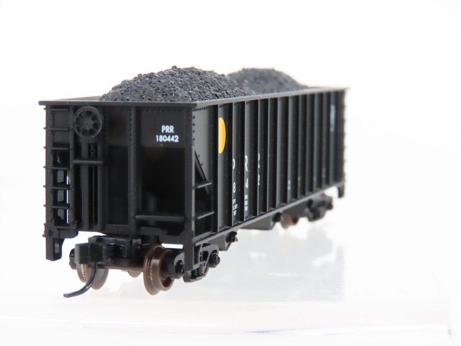 N Scale Atlas Trainman 40460 PRR Pennsylvania 3-Bay Open Hopper #180442 w/ Load