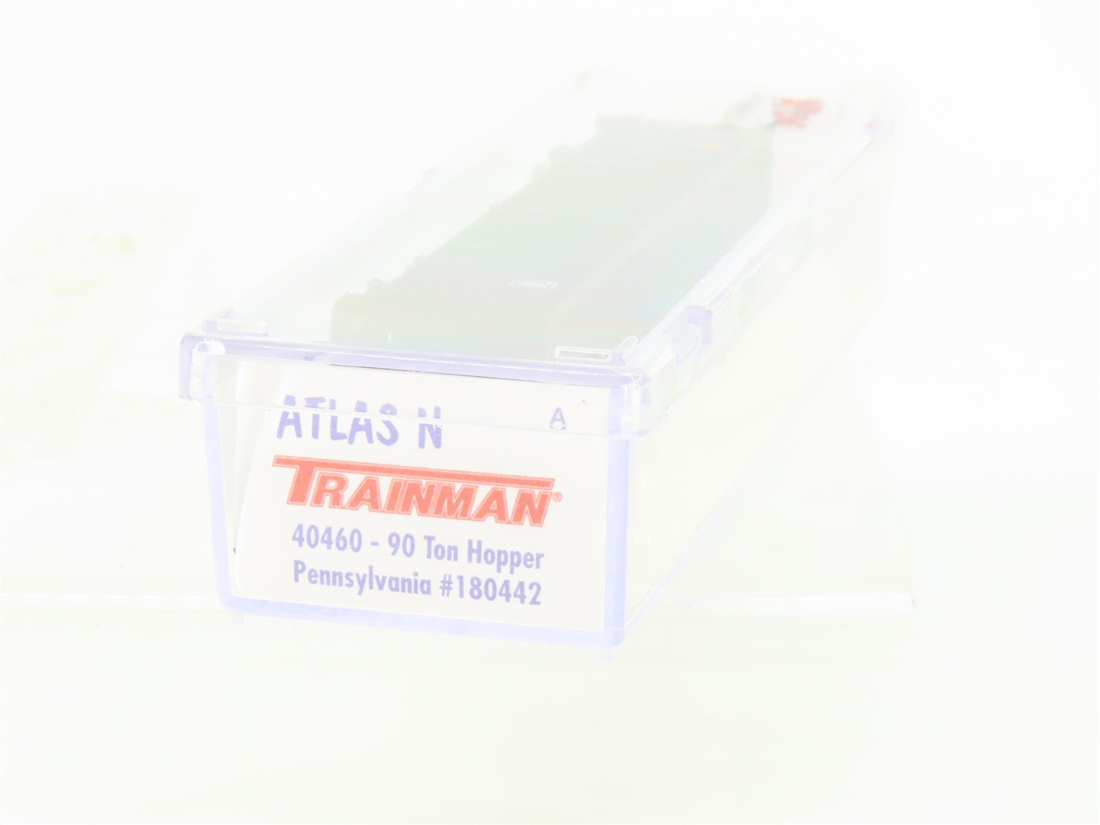 N Scale Atlas Trainman 40460 PRR Pennsylvania 3-Bay Open Hopper #180442 w/ Load