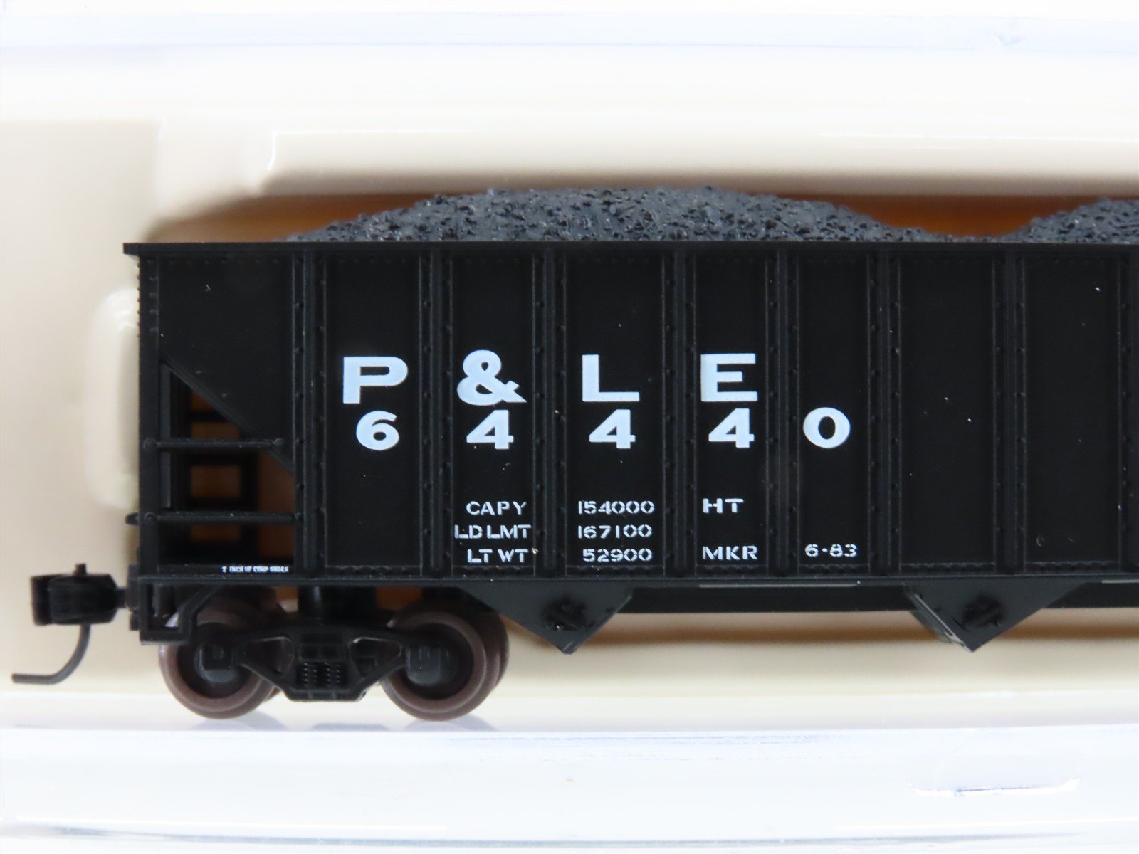 N Scale Atlas Trainman 40466 P&LE Pittsburgh & Lake Erie 3-Bay Hopper #64440