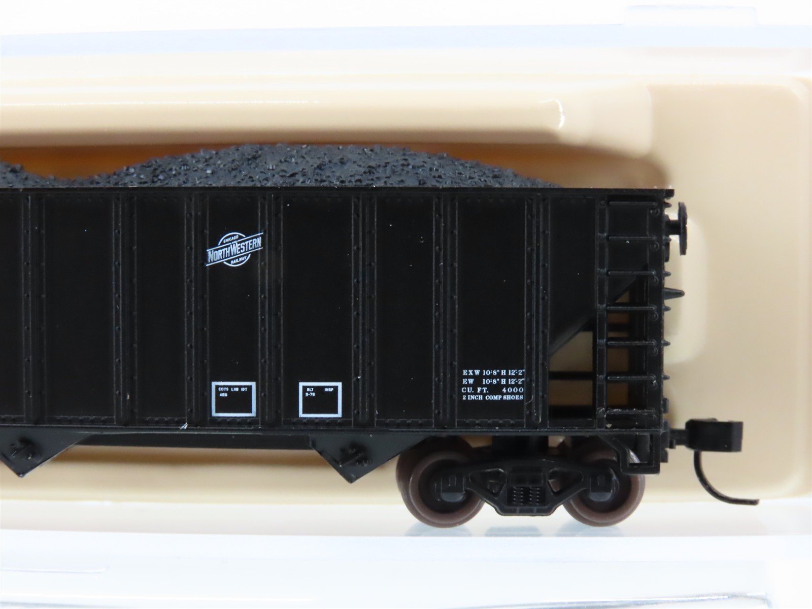 N Scale Atlas Trainman 50000218 CNW Chicago North Western 3-Bay Hopper #135451
