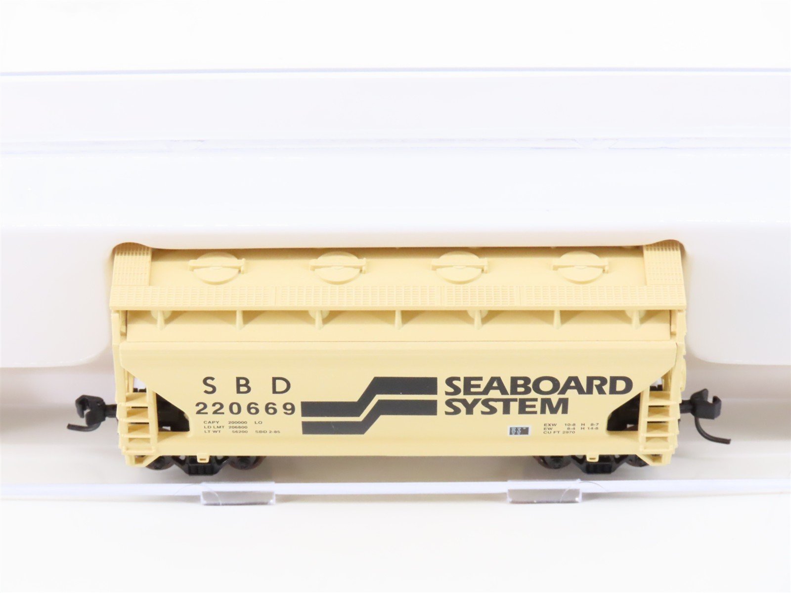 N Scale Atlas 39062 SBD Seaboard System 2-Bay Centerflow Hopper #220669