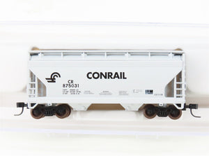 N Scale Atlas 39142 CR Conrail Railroad 2-Bay Covered Hopper #875031