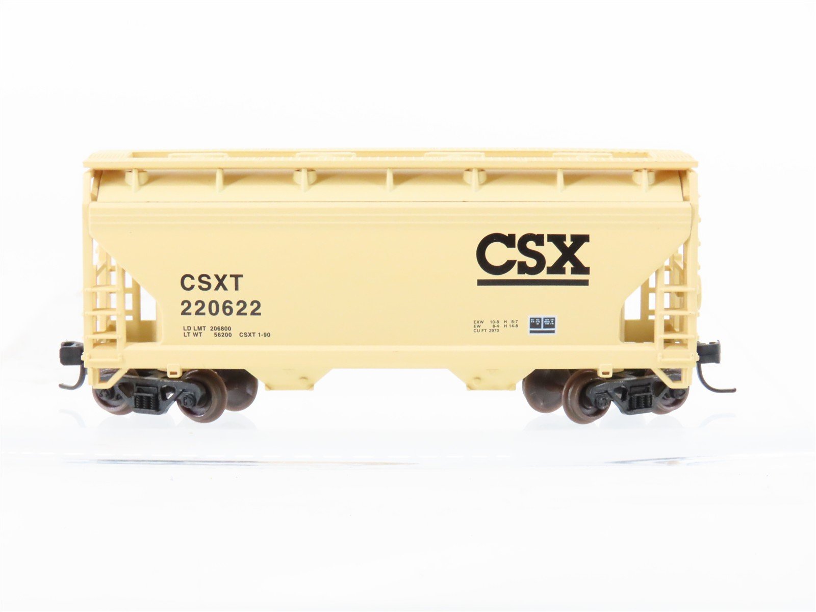 N Scale Atlas 39163 CSXT 2-Bay Covered Hopper #220622