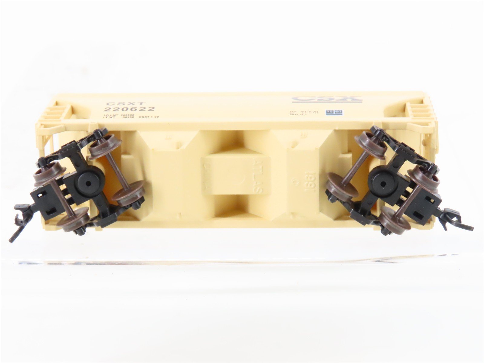 N Scale Atlas 39163 CSXT 2-Bay Covered Hopper #220622