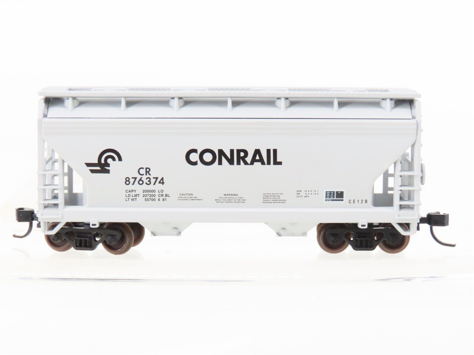 N Scale Atlas 39143 CR Conrail 2-Bay Covered Centerflow Hopper #876374