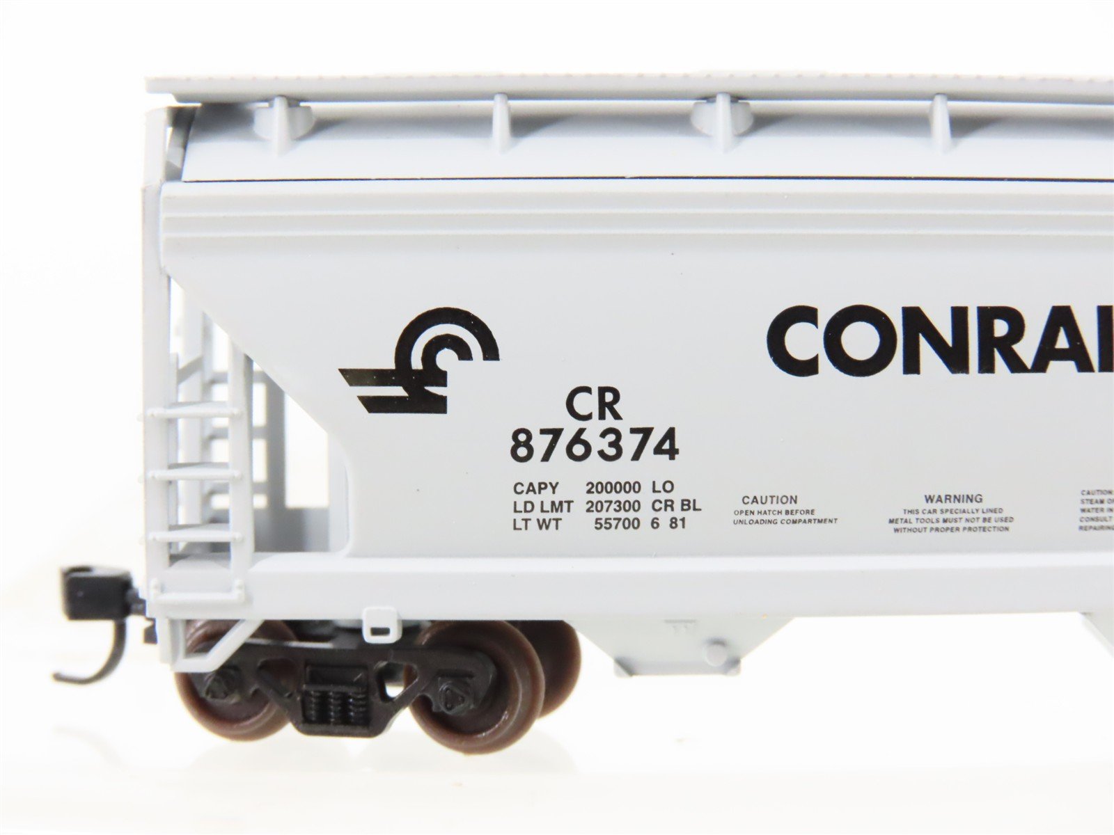 N Scale Atlas 39143 CR Conrail 2-Bay Covered Centerflow Hopper #876374