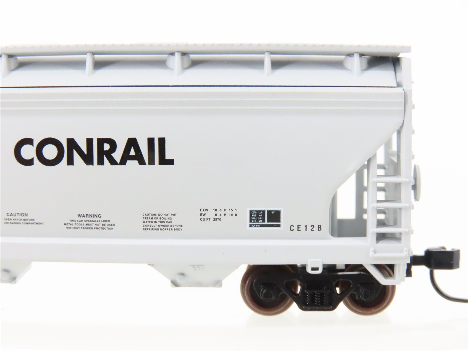 N Scale Atlas 39143 CR Conrail 2-Bay Covered Centerflow Hopper #876374
