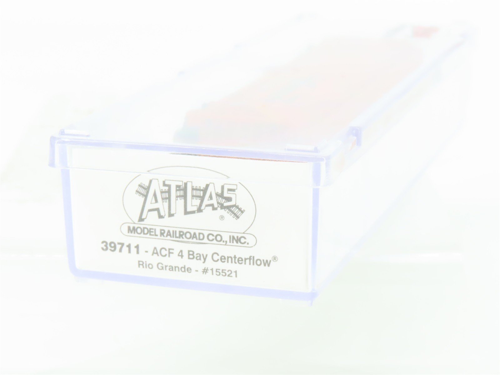 N Scale Atlas 39711 D&RGW Rio Grande Railroad 4-Bay Covered Hopper #15521