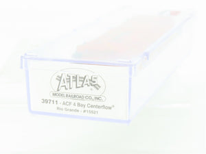 N Scale Atlas 39711 D&RGW Rio Grande Railroad 4-Bay Covered Hopper #15521