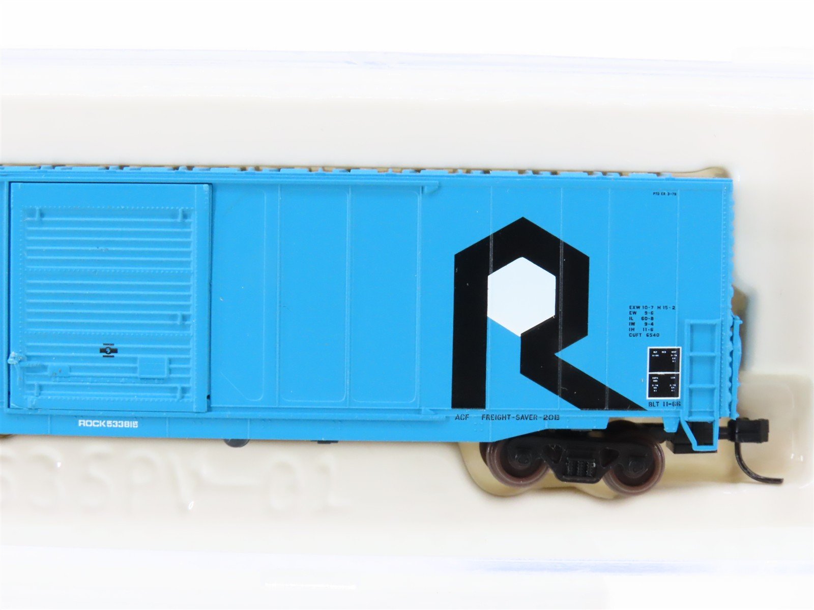 N Scale Atlas 37322 ROCK Rock Island 60' Single Door Auto Parts Box Car #533815