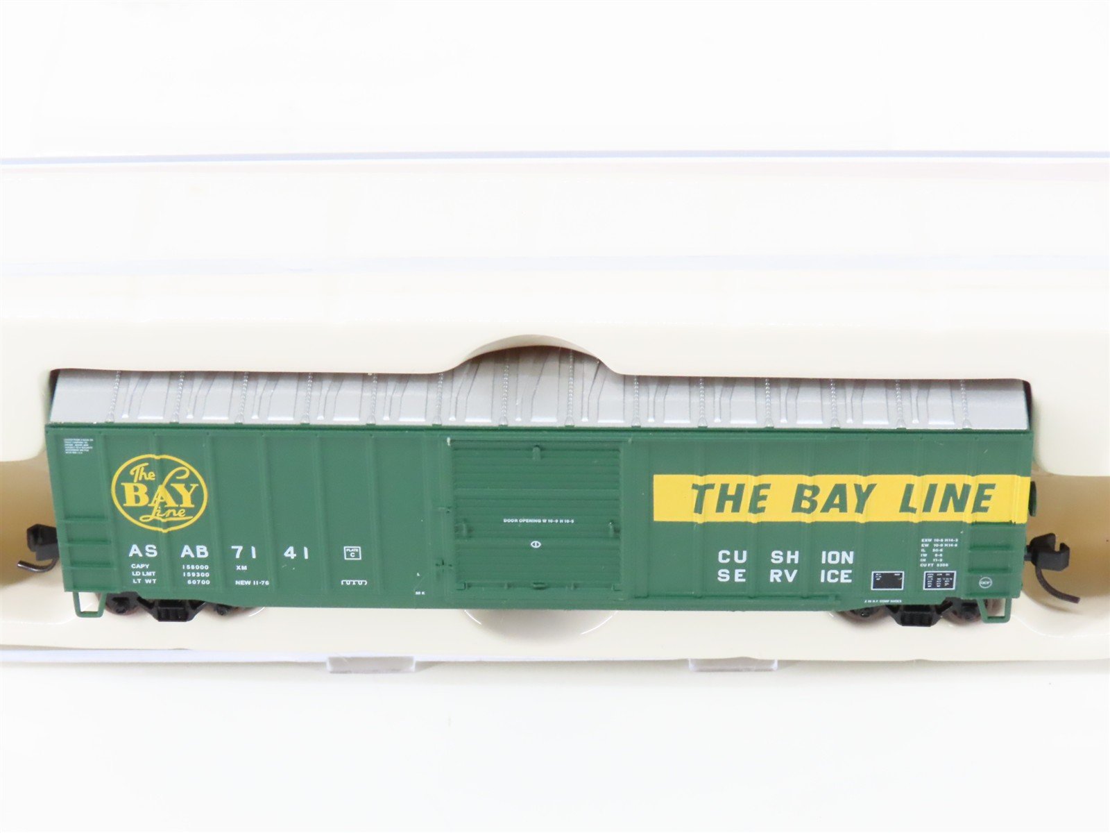 N Scale Atlas Trainman 39932A ASAB The Bay Line 50' 6