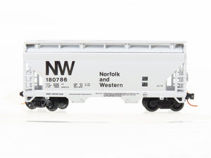 N Scale Atlas 3907 NW Norfolk & Western 2-Bay Centerflow Covered Hopper #180786