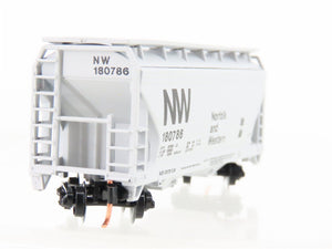 N Scale Atlas 3907 NW Norfolk & Western 2-Bay Centerflow Covered Hopper #180786