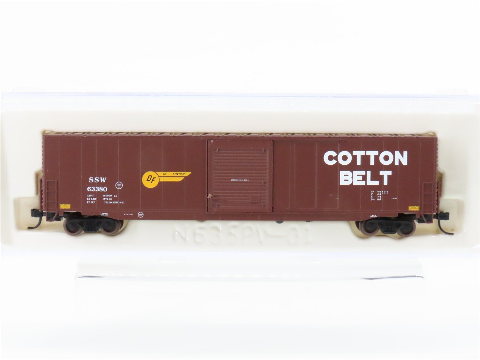 N Scale Atlas 37312 SSW Cotton Belt 60' Single Door Auto Parts Box Car #63380