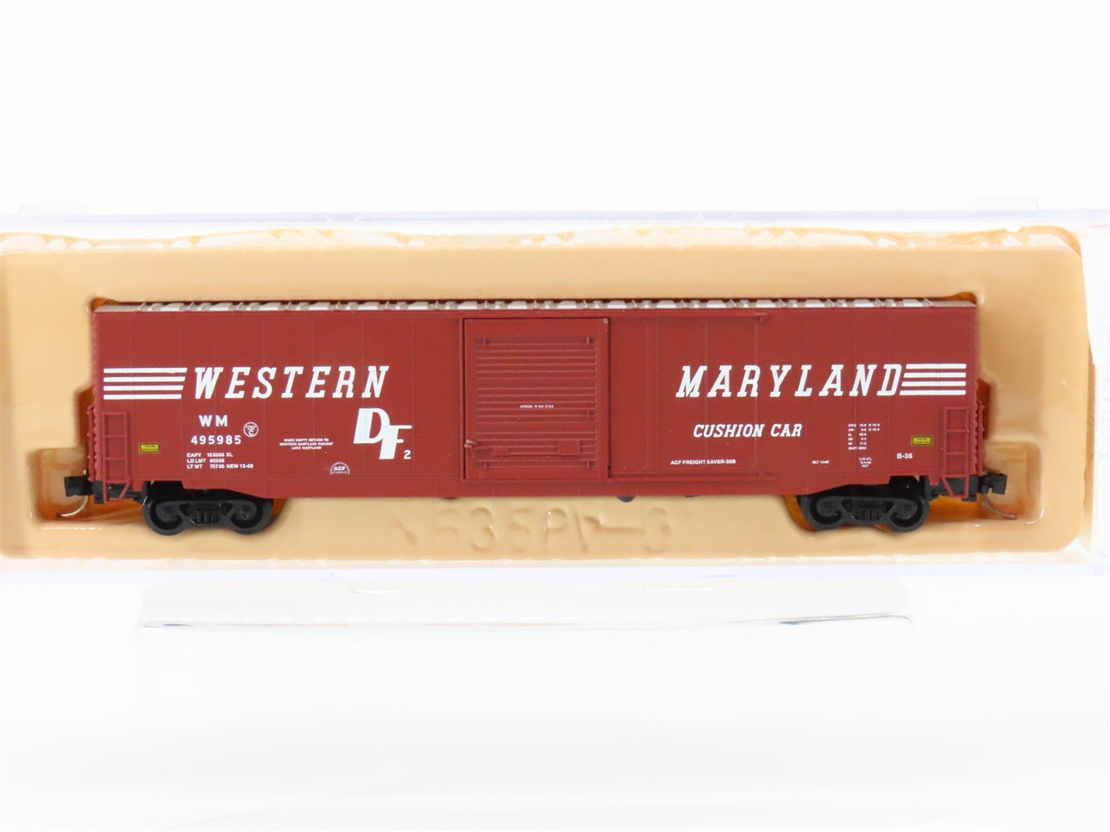 N Scale Atlas 37262 WM Western Maryland 60' Auto Parts Box Car #495985