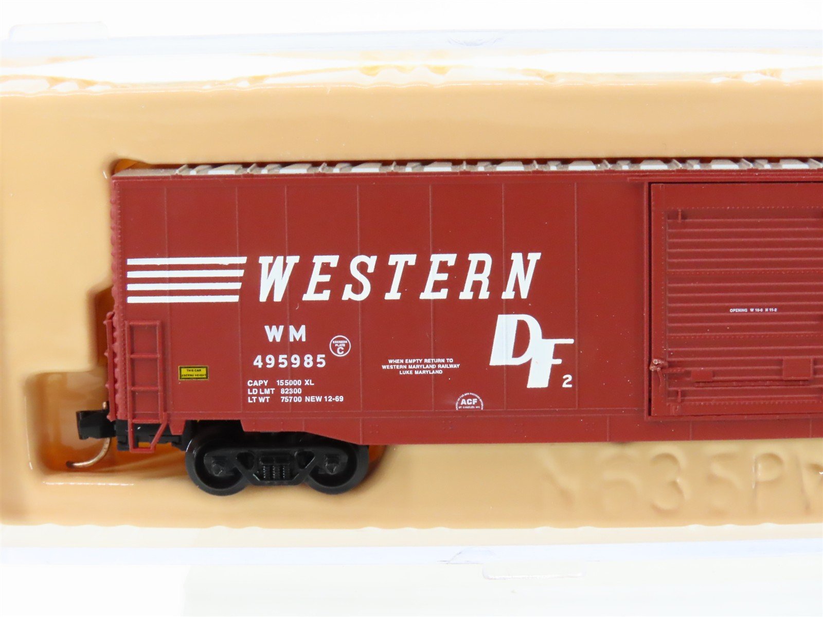 N Scale Atlas 37262 WM Western Maryland 60' Auto Parts Box Car #495985