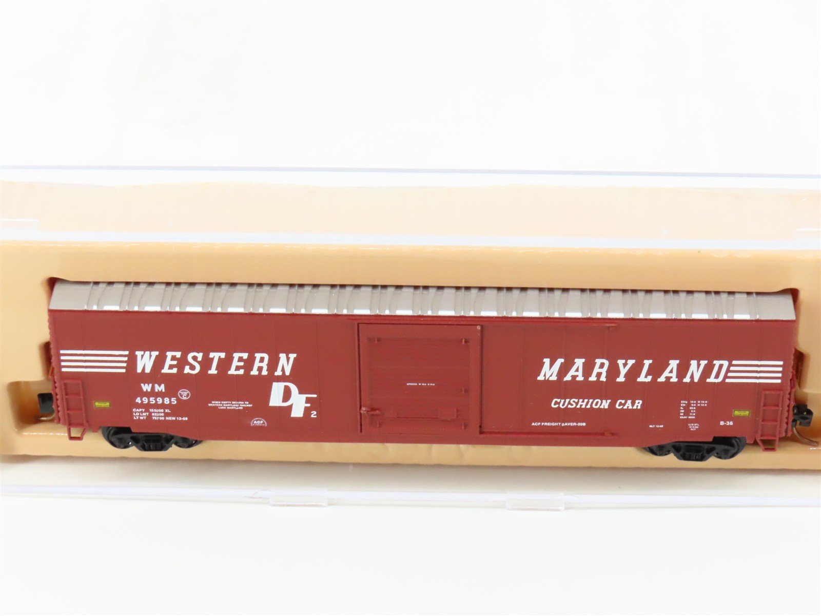 N Scale Atlas 37262 WM Western Maryland 60' Auto Parts Box Car #495985