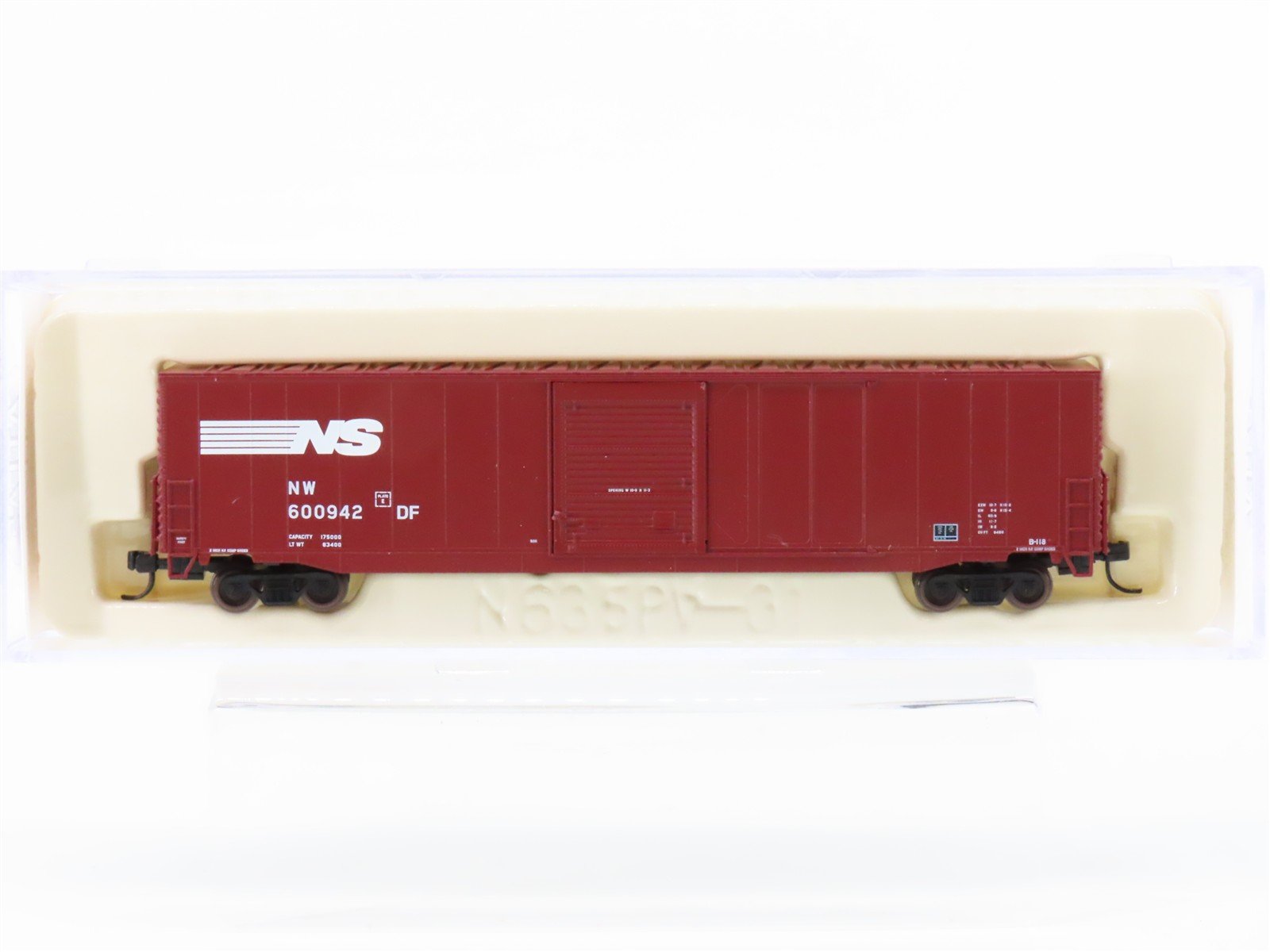 N Scale Atlas 37282 NW NS Norfolk Southern 60' Single Door Box Car #600942
