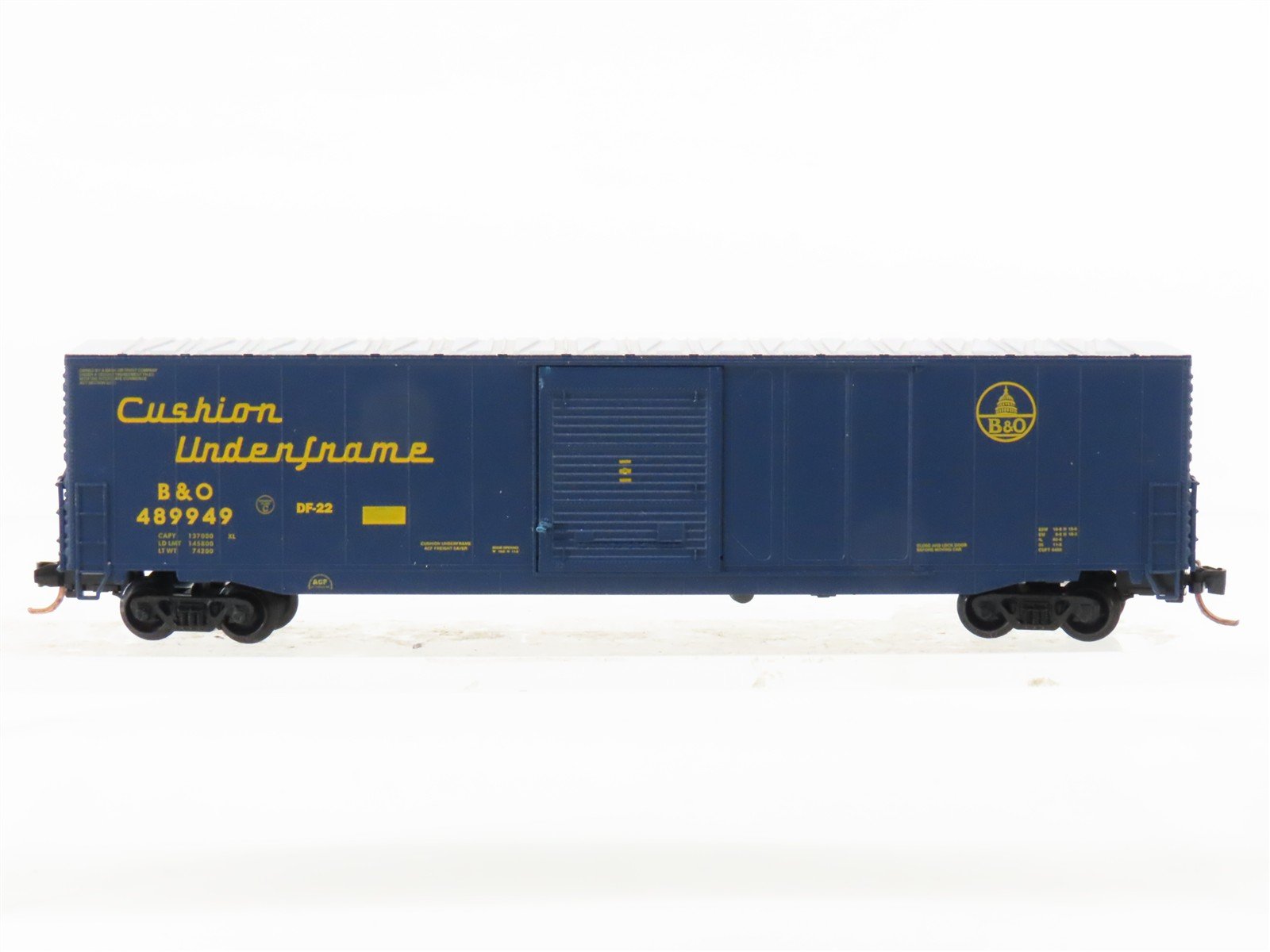 N Scale Atlas 37203 B&O Baltimore & Ohio Railroad 60' Auto Parts Box Car #489949
