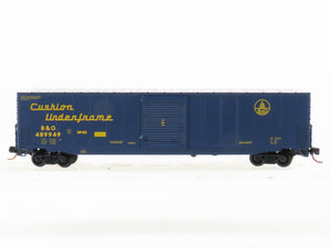 N Scale Atlas 37203 B&O Baltimore & Ohio Railroad 60' Auto Parts Box Car #489949