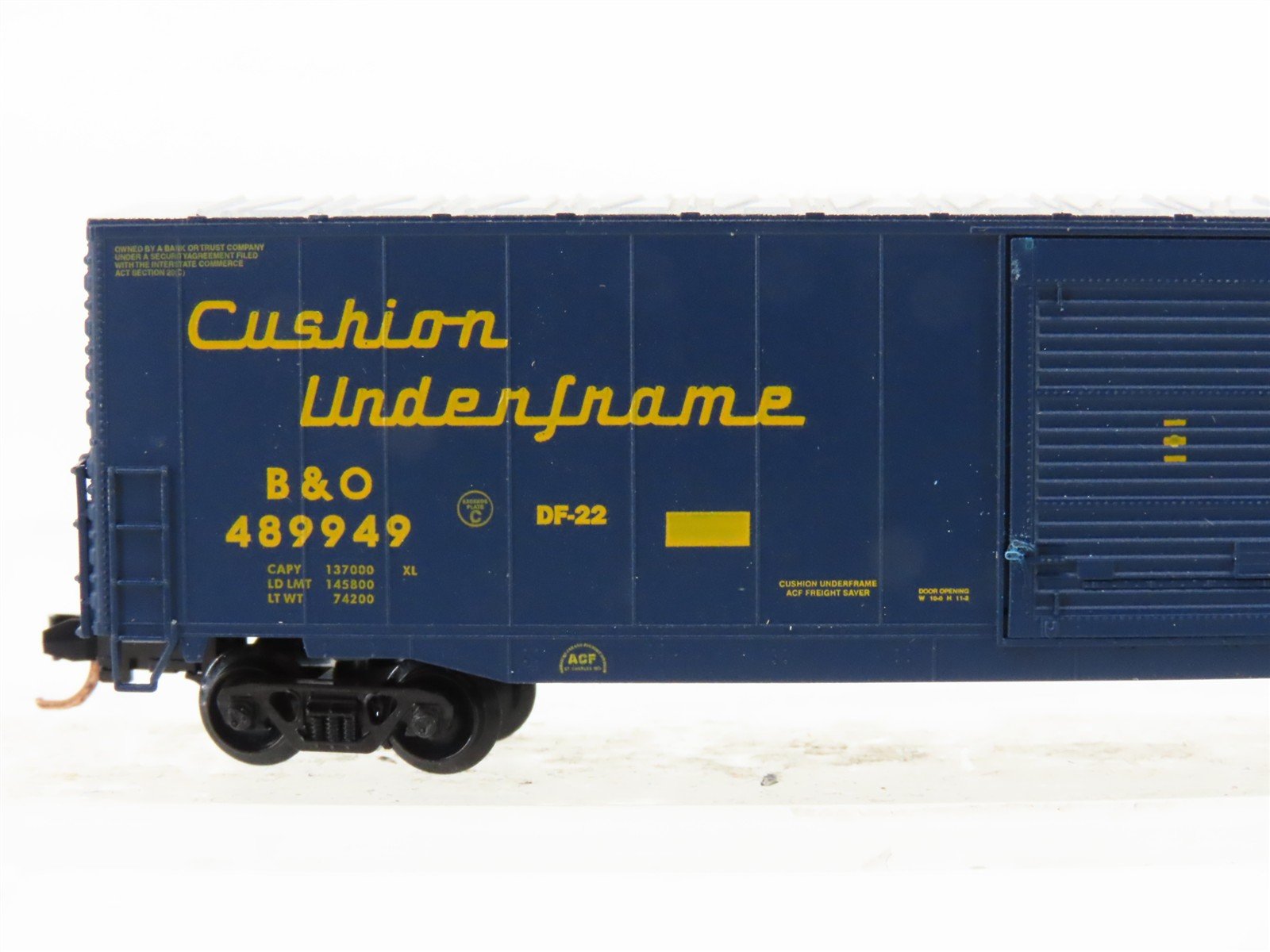 N Scale Atlas 37203 B&O Baltimore & Ohio Railroad 60' Auto Parts Box Car #489949