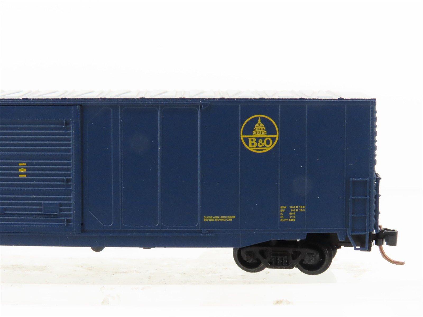 N Scale Atlas 37203 B&O Baltimore & Ohio Railroad 60' Auto Parts Box Car #489949