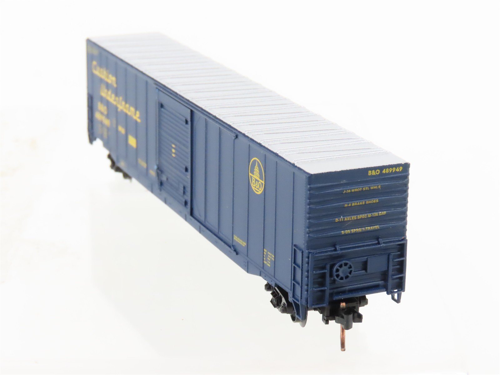 N Scale Atlas 37203 B&O Baltimore & Ohio Railroad 60' Auto Parts Box Car #489949