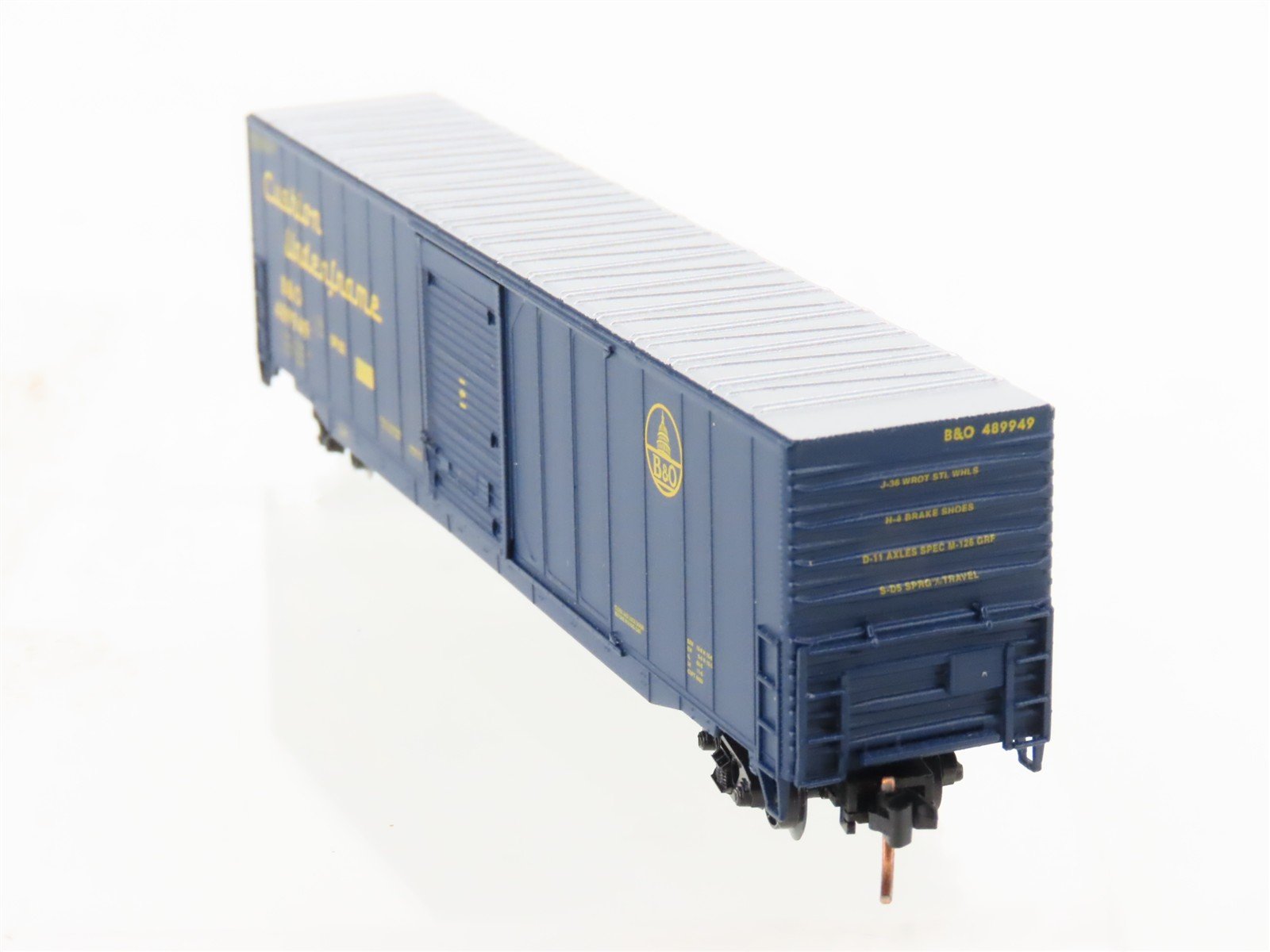 N Scale Atlas 37203 B&O Baltimore & Ohio Railroad 60' Auto Parts Box Car #489949