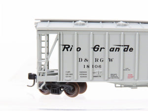 N Scale Atlas 38663 D&RGW Rio Grande GATX Airslide Covered Hopper #18106