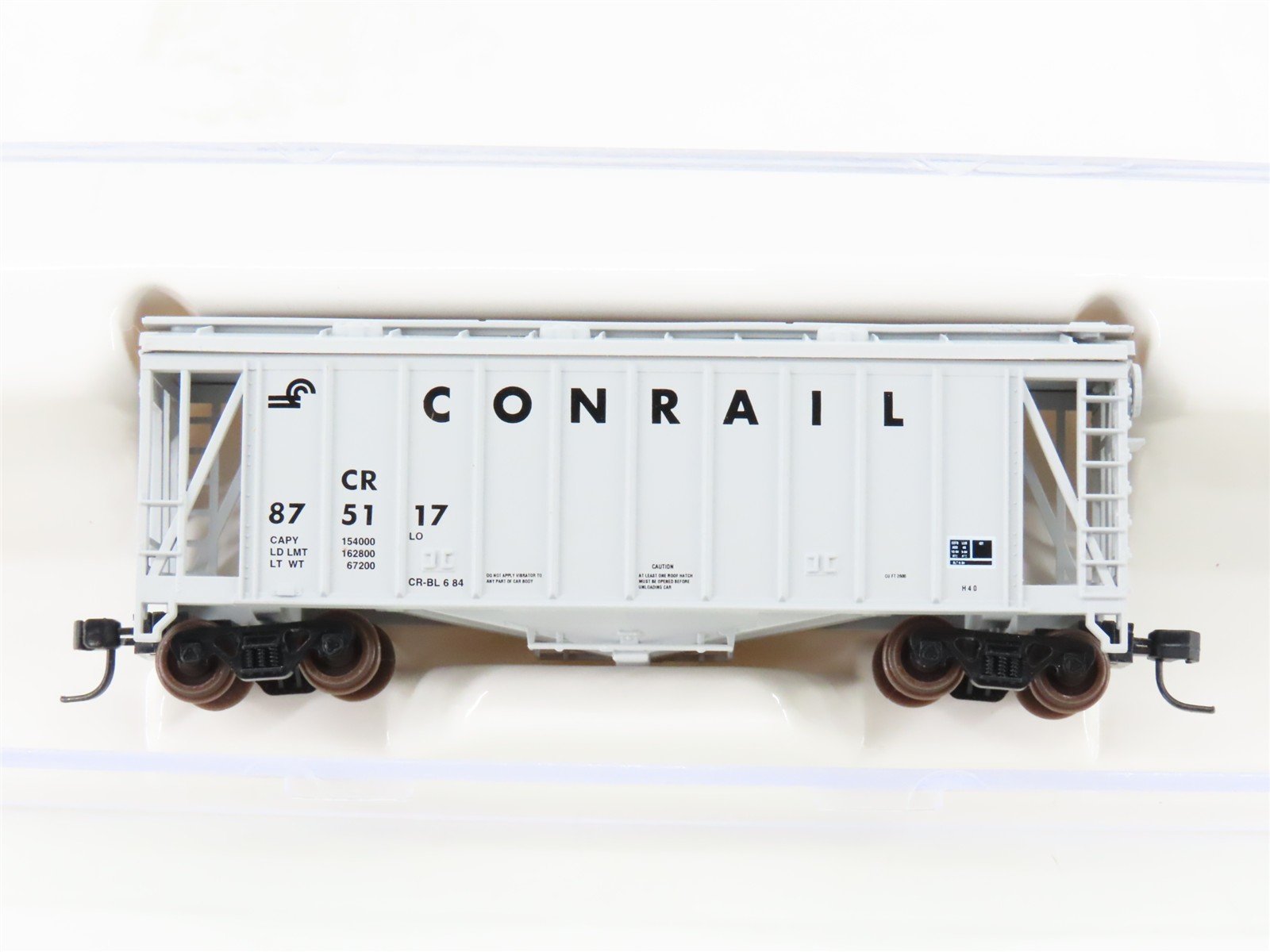 N Scale Atlas 38611 CR Conrail Railroad GATX Airside Covered Hopper #875117