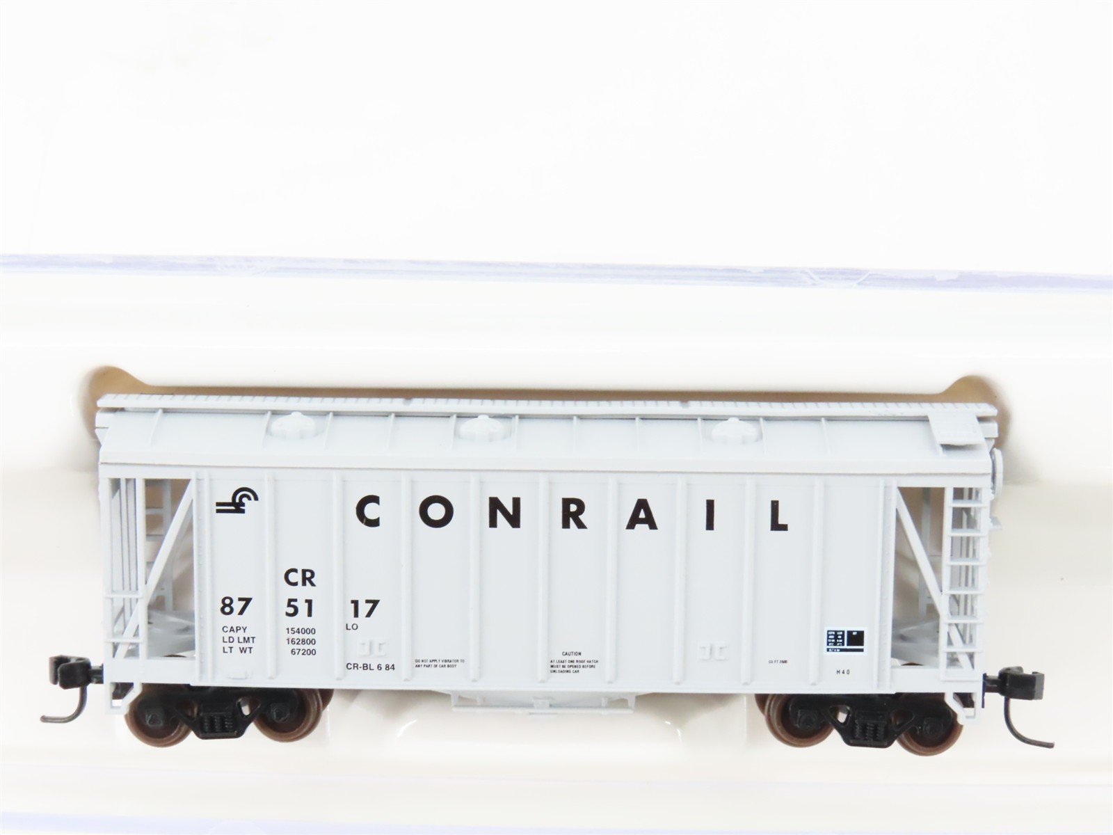 N Scale Atlas 38611 CR Conrail Railroad GATX Airside Covered Hopper #875117