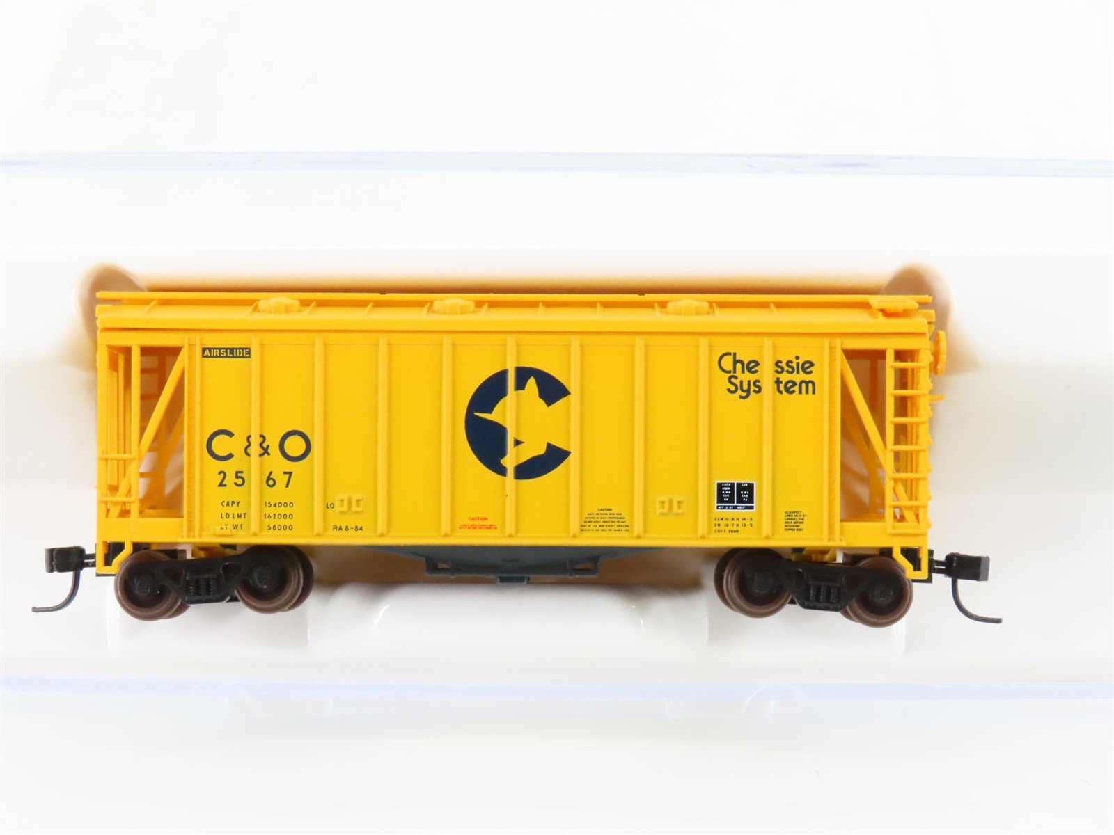 N Scale Atlas 38712 C&O Chessie System GATX Airslide Covered Hopper #2567