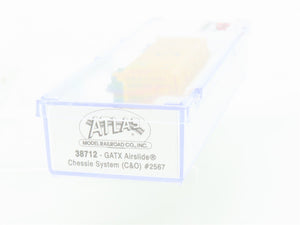 N Scale Atlas 38712 C&O Chessie System GATX Airslide Covered Hopper #2567