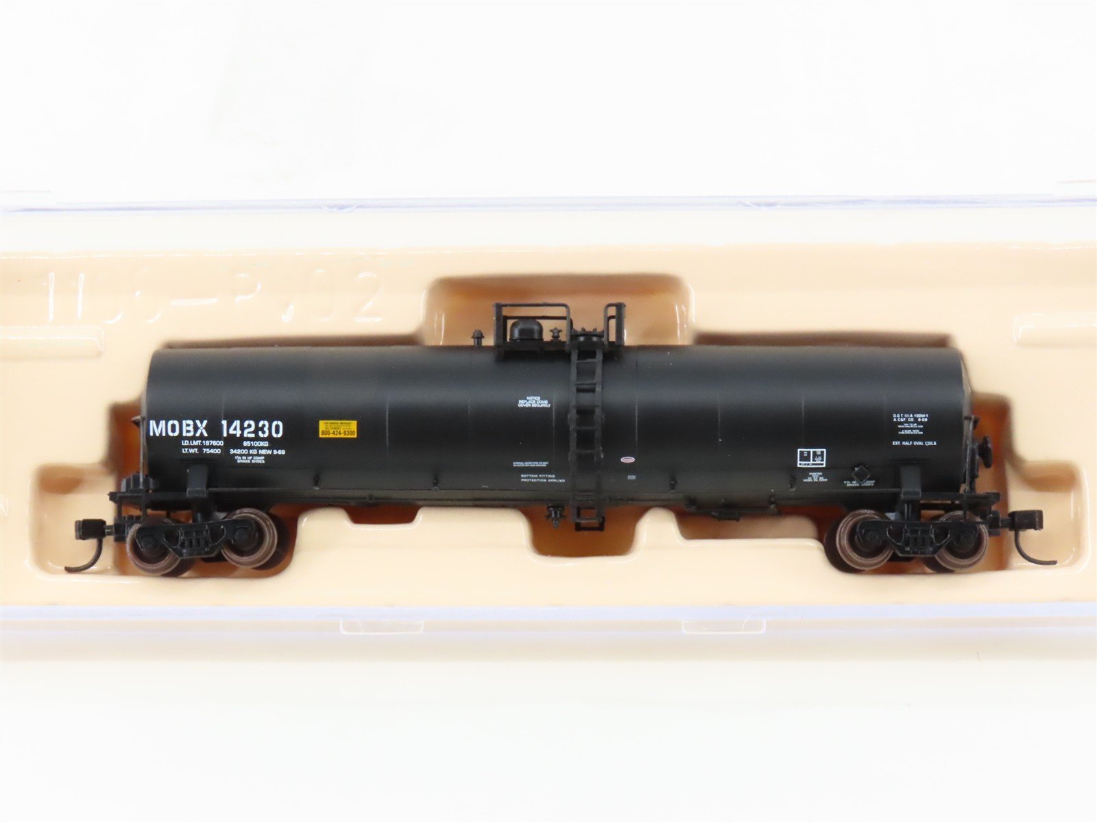 N Scale Atlas 30731 MOBX Mobil 23,500 Gallon Tank Car #14230
