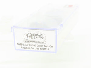 N Scale Atlas 30754 RTCX Republic Car Line ACF 23,500 Gallon Tank Car #237115