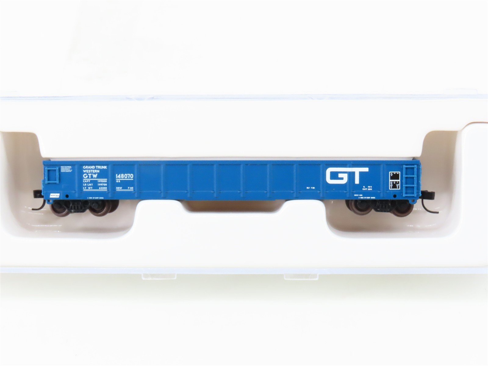 N Scale Atlas 45551 GTW Grand Trunk Western 52' 6" Open Gondola #148070