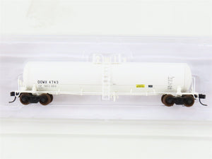 N Scale Atlas 50000196 DOWX Dow Chemical GATX 20,700 Gallon Tank Car #4743