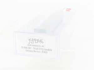 N Scale Atlas 50000387 GWWR Gateway Western Thrall Open Gondola #3033